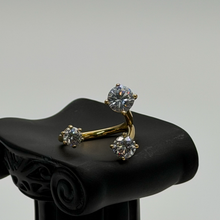 The "Queen Bee" Honeycomb Mosaic Ring — Studio Packshot (Angle 2)