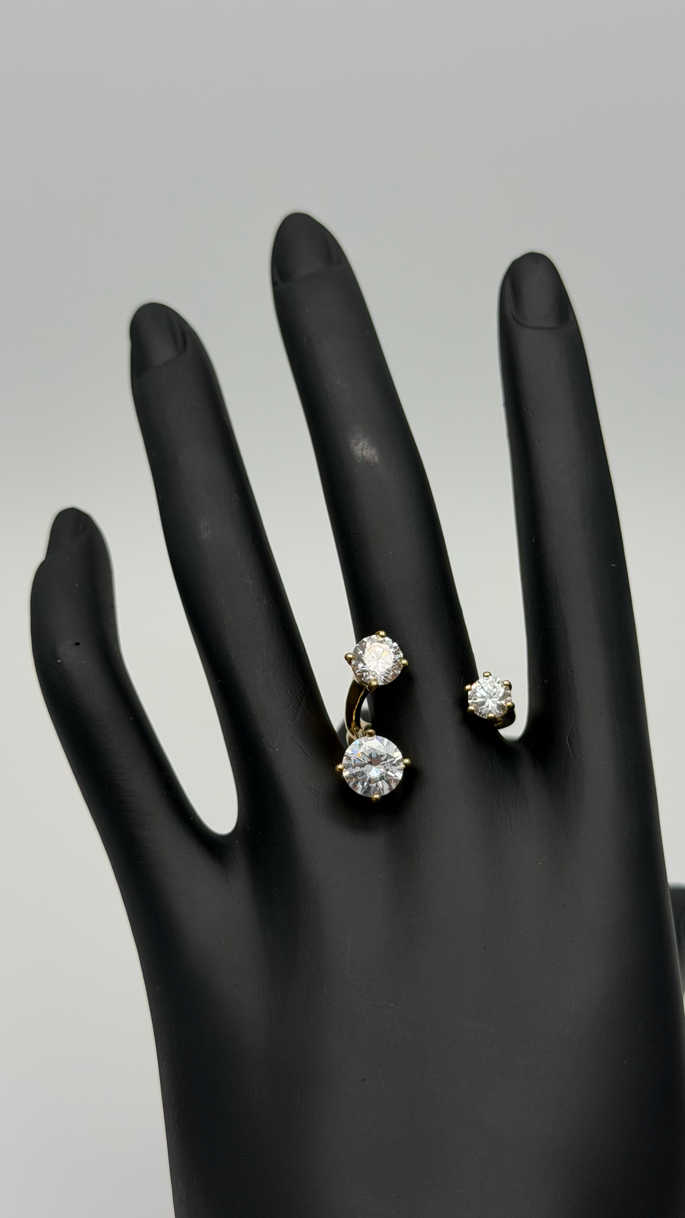 The "Queen Bee" Honeycomb Mosaic Adjustable Ring