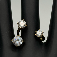 The "Queen Bee" Honeycomb Mosaic Ring — Studio Packshot (Angle 4)