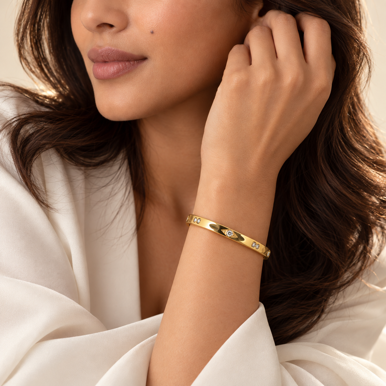 The Midnight Aperitivo Pavé Bangle Bracelet