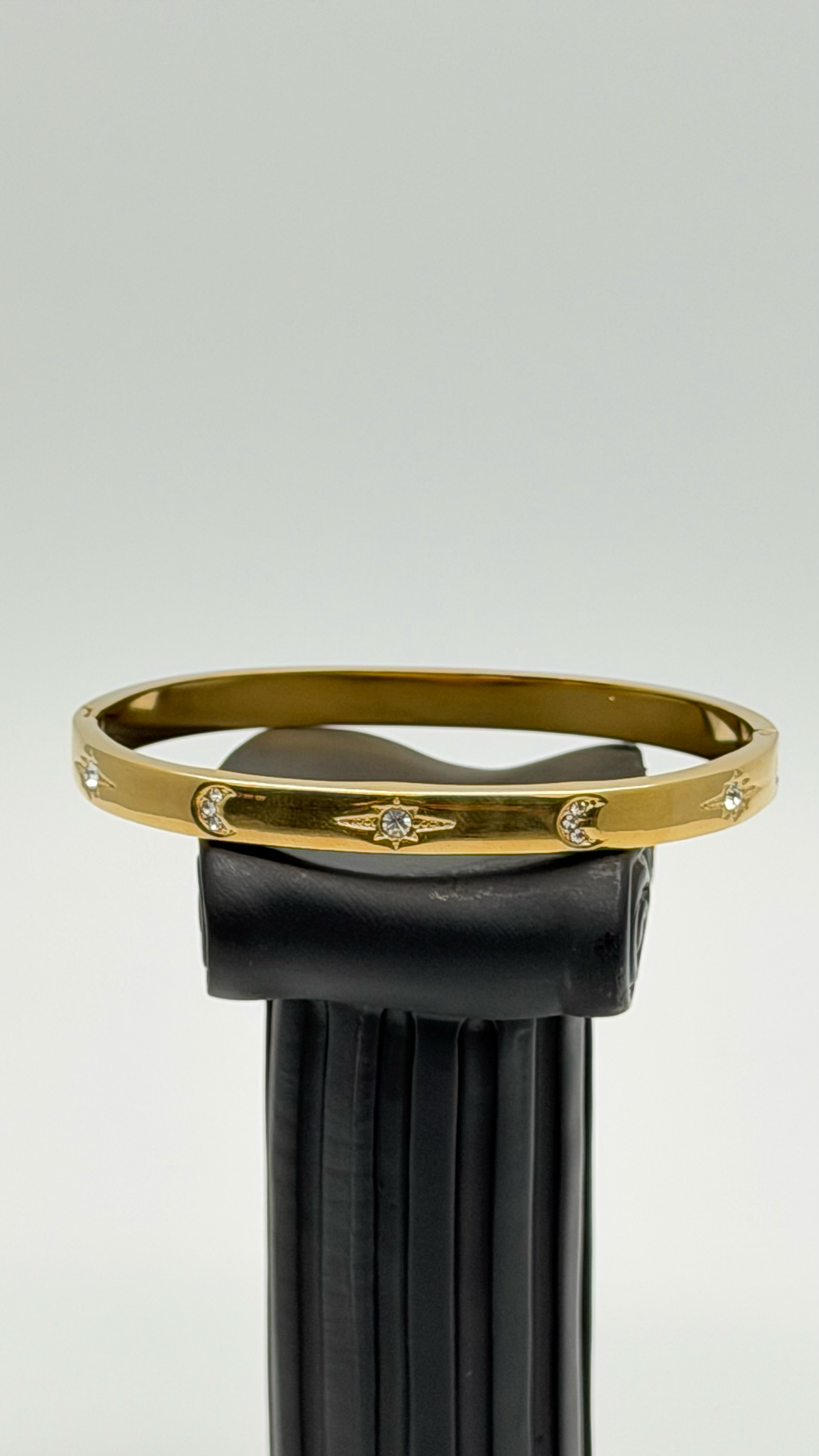The Midnight Aperitivo Pavé Bangle Bracelet — Studio Packshot (Angle 2)