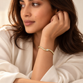 The "Liquid Asset" Sculpted Cuff Bracelet