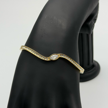 The "Liquid Asset" Sculpted Cuff Bracelet — Studio Packshot (Angle 1)