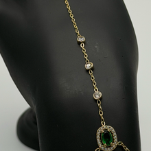 The "Barely There" Dewdrop Hand Chain — Studio Packshot (Angle 2)