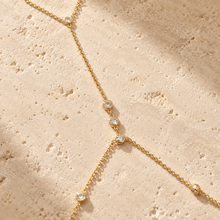 The "Less is More" Pavé Bar Hand Chain — Luxury Macro Surface Close-Up