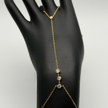 The "Less is More" Pavé Bar Hand Chain — Studio Packshot (Angle 1)