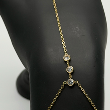 The "Less is More" Pavé Bar Hand Chain — Studio Packshot (Angle 2)