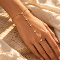 The "Happy Tears" Dual Droplet Hand Chain