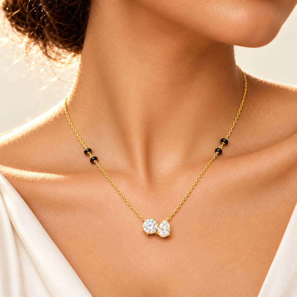 The "Tied the Knot" Pavé Mangalsutra