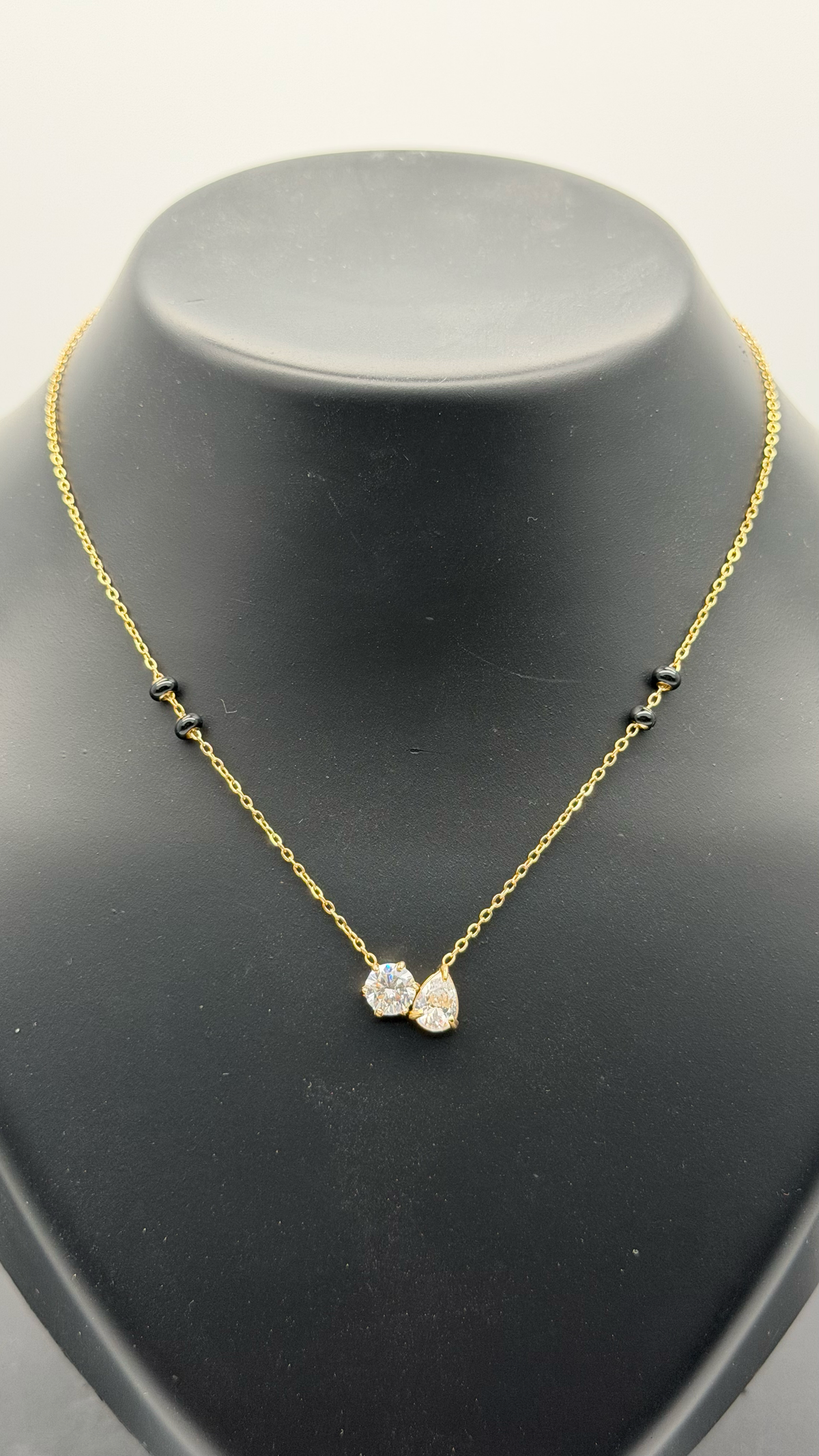 The "Tied the Knot" Pavé Mangalsutra — Studio Packshot (Angle 1)