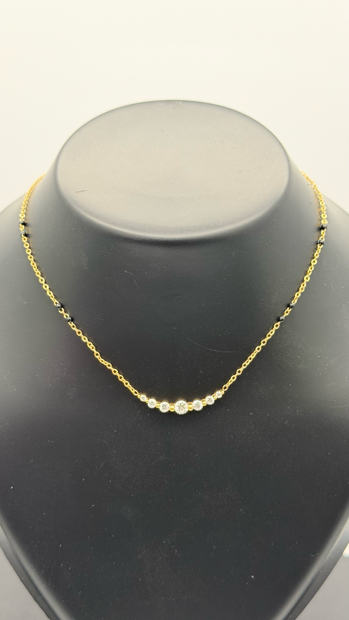 The Celestial Arch Layered Mangalsutra — Studio Packshot (Angle 1)
