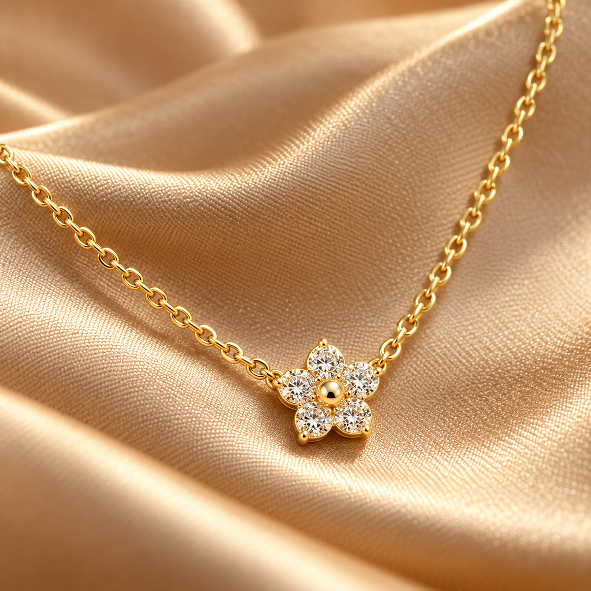 The Liquid Silk Herringbone Choker Necklace — Luxury Macro Surface Close-Up