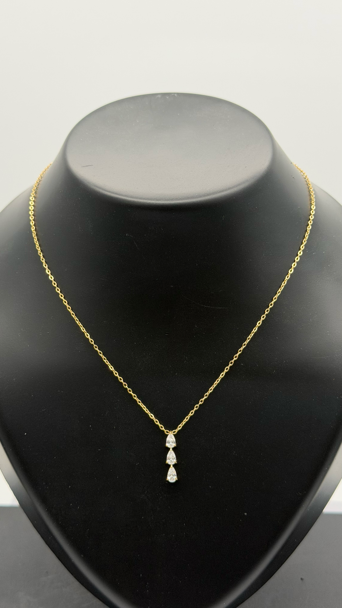The Sicilian Crescent Horn Pendant Necklace — Studio Packshot (Angle 1)