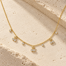The "Follow Your North Star" Décolletage Lariat Necklace — Luxury Macro Surface Close-Up