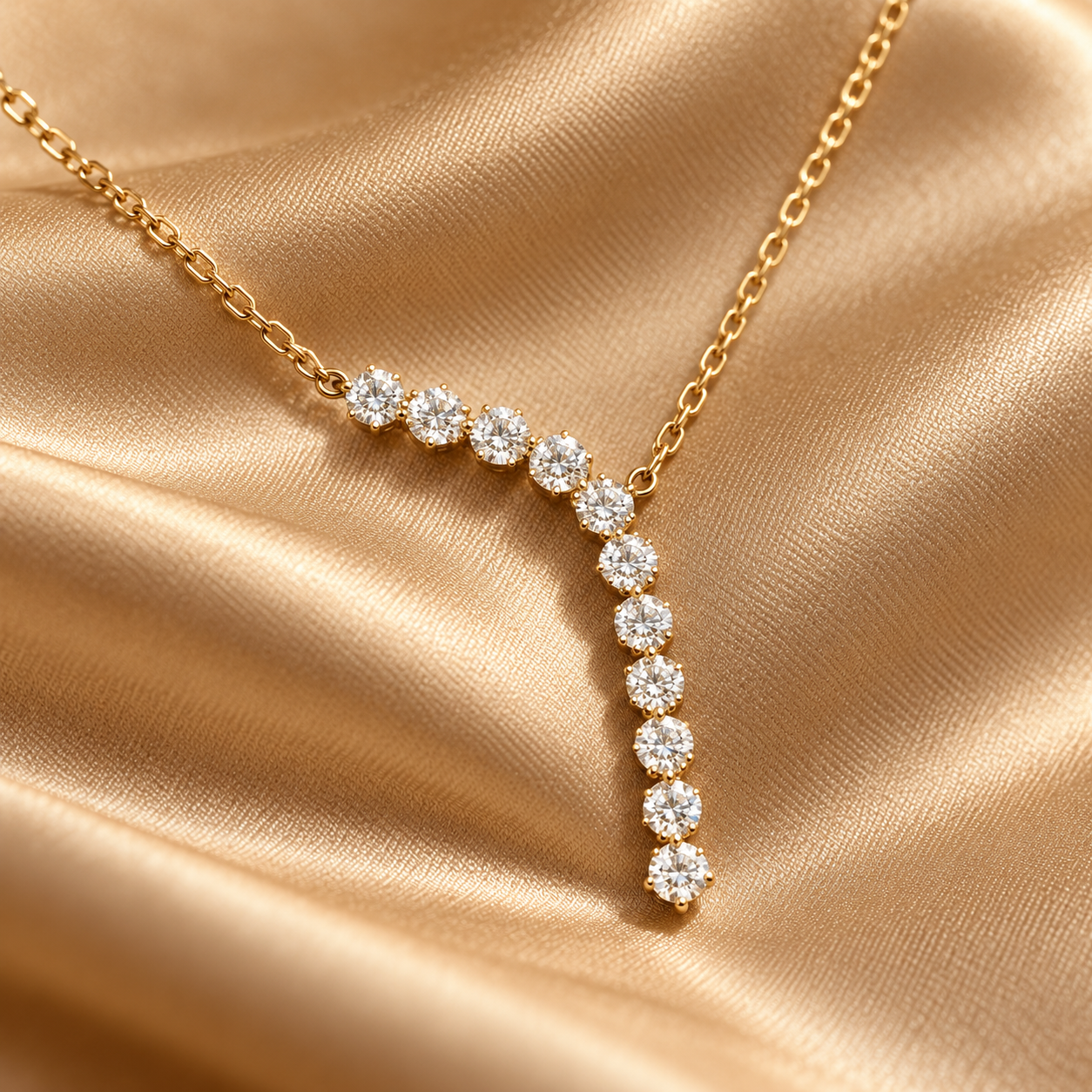 The "Inseparable" Interlocking Halo Pendant Necklace