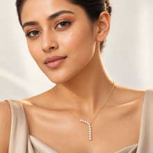 The "Inseparable" Interlocking Halo Pendant Necklace — Official House of Zena Editorial Campaign
