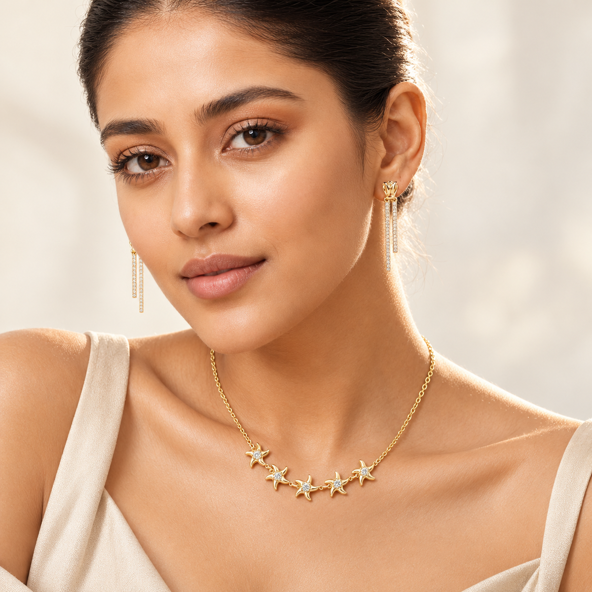 The "Heart on My Sleeve" Sculpted Pendant Necklace — Official House of Zena Editorial Campaign