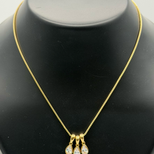 The Art Deco Baguette Prism Pendant Necklace — Studio Packshot (Angle 1)