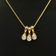 The Art Deco Baguette Prism Pendant Necklace — Studio Packshot (Angle 2)